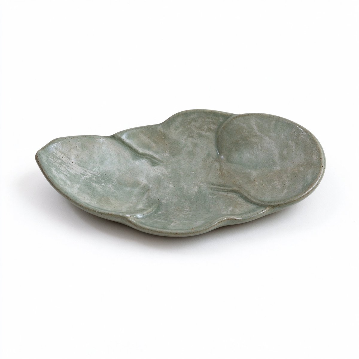 Handmade Leaf-Shaped Ceramic Trinket Dish